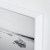"Silver Sea Moon" - Art Print in Black & White by Tania Medeiros - Frame Close-up