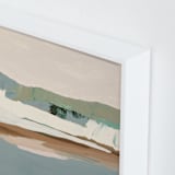 "Slate Gray Seascape" - Art Print in Slate Gray Blue by Caryn Owen - Frame Close-up