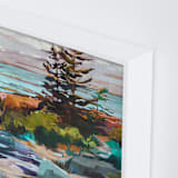 "For Shore" - Art Print in Lagoon by Jess Franks - Frame Close-up
