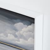 "Quiet Comfort" - Art Print in Slate Grey by Mya Bessette - Frame Close-up