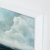 "Late in the Day" - Art Print in Slate Blue by Mya Bessette - Frame Close-up