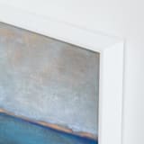 "Linen Coast" - Art Print in Soft Sea by Julia Contacessi - Frame Close-up