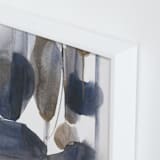 "Curve Appeal" - Art Print in bronze & blue by Michelle Lee - Frame Close-up