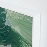 "Salinity Now" - Art Print in sea green by Denny Holland - Frame Close-up