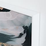 "Nonchalant" - Art Print in Deap Sea by Melanie Severin - Frame Close-up