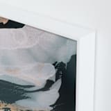 "Nonchalant" - Art Print in Deap Sea by Melanie Severin - Frame Close-up