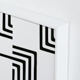 "Edges" - Art Print in Onyx by Bethania Lima - Frame Close-up