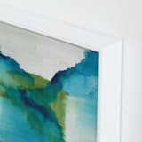 "Enchant" - Art Print in Aqua by Christine Llewellyn - Frame Close-up