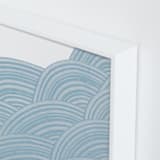 "Geometric Tides" - Art Print in Powder Blue by King Richard IX - Frame Close-up