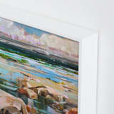 "Turning Tides" - Art Print in Multi by Jess Franks - Frame Close-up
