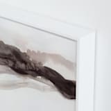 "Softly Layered" - Art Print in Matterhorn by Melanie Severin - Frame Close-up