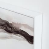 "Softly Layered" - Art Print in Matterhorn by Melanie Severin - Frame Close-up