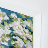 "Verdant" - Art Print in Ocean Blue by Denise Wong - Frame Close-up