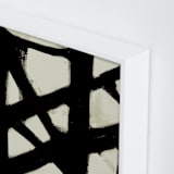 "Missed Connections" - Art Print in Black and White by Ilana Greenberg - Frame Close-up