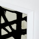 "Missed Connections" - Art Print in Black and White by Ilana Greenberg - Frame Close-up