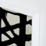 "Missed Connections" - Art Print in Black and White by Ilana Greenberg - Frame Close-up