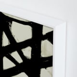 "Missed Connections" - Art Print in Black and White by Ilana Greenberg - Frame Close-up