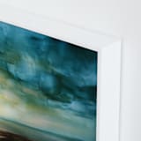"Changing Light" - Art Print in Moonlight Blue by Brian Sostrom - Frame Close-up