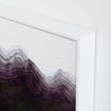 "The Mountain Side" - Art Print in Shades of Black by Kelsey McNatt - Frame Close-up