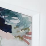 "Following The Pack" - Art Print in Midnight Blue by Jennifer Daily - Frame Close-up