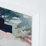 "Following The Pack" - Art Print in Midnight Blue by Jennifer Daily - Frame Close-up