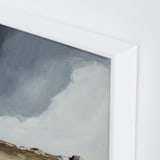 "Dusk In The Chisos" - Art Print in Indigo by Kati Ramer - Frame Close-up