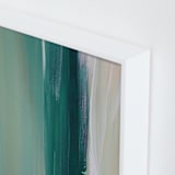 "Emerald Blades" - Art Print in Teal by Artsy Canvas Girl Designs - Frame Close-up