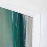 "Emerald Blades" - Art Print in Teal by Artsy Canvas Girl Designs - Frame Close-up