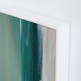 "Emerald Blades" - Art Print in Teal by Artsy Canvas Girl Designs - Frame Close-up