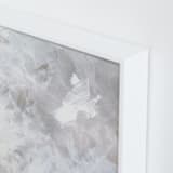 "Melody in White" - Art Print in white grey by Teodora Guererra - Frame Close-up