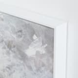 "Melody in White" - Art Print in white grey by Teodora Guererra - Frame Close-up