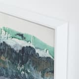 "Scape of the Land " - Art Print in Agate Blue by Jennifer Daily - Frame Close-up