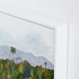 "Los Angeles landscape" - Art Print in Green Hills by Kelly Witmer - Frame Close-up