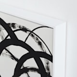 "Mountain Shadows No. 2" - Art Print in Shadow Black by Christina Flowers - Frame Close-up