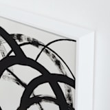 "Mountain Shadows No. 2" - Art Print in Shadow Black by Christina Flowers - Frame Close-up