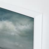 "Whisper in the Snow" - Art Print in teal green by Kelly Money - Frame Close-up