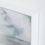 "Monday Blues" - Art Print in Winter White by AlisonJerry - Frame Close-up