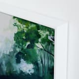 "Homeland" - Art Print in Forest Green by Brittany Fan - Frame Close-up