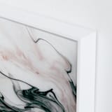 "Ethereal Flow" - Art Print in Ocean Sunset by Melanie Severin - Frame Close-up