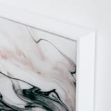 "Ethereal Flow" - Art Print in Ocean Sunset by Melanie Severin - Frame Close-up