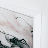 "Ethereal Flow" - Art Print in Ocean Sunset by Melanie Severin - Frame Close-up