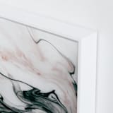 "Ethereal Flow" - Art Print in Ocean Sunset by Melanie Severin - Frame Close-up