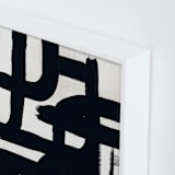 "Black and White Series III" - Art Print in Black and White Villa by Carmen Guedez - Frame Close-up