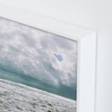 "Beachy Bliss" - Art Print in Ocean Sage by Charlotte Mello Stevenson - Frame Close-up