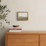 "highland prairie VI" - Art Print in wheat by Kamala Nahas - In a Room
