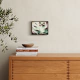 "Hens and Chicks" - Art Print in Mint by Elky Ink - In a Room