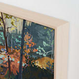 "The Wildwood" - Art Print in Blue Pine by Jess Franks - Frame Close-up