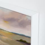 "September Sun" - Art Print in Peach by Lindsay Megahed - Frame Close-up