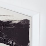 "Modern Lithograph" - Art Print in Black, Brocken White by Marta Crea - Frame Close-up