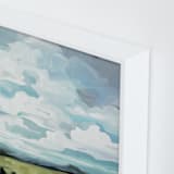 "Breezway" - Art Print in Grey blue by Susannah Bleasby - Frame Close-up